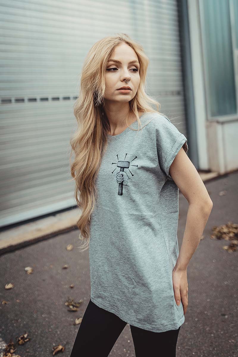 Girl - Hammer Shirt [heathergrey]